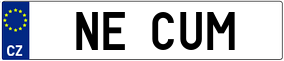 Trailer License Plate